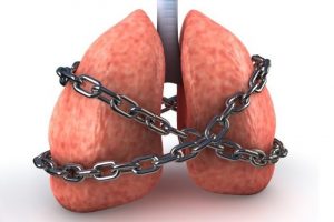 Развитие дыхательной недостаточности при курении