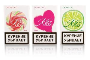 Основные вкусы сигарет "Kiss"